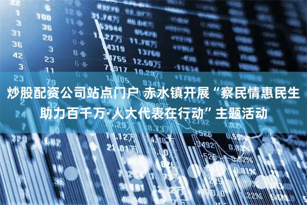 炒股配资公司站点门户 赤水镇开展“察民情惠民生助力百千万·人大代表在行动”主题活动